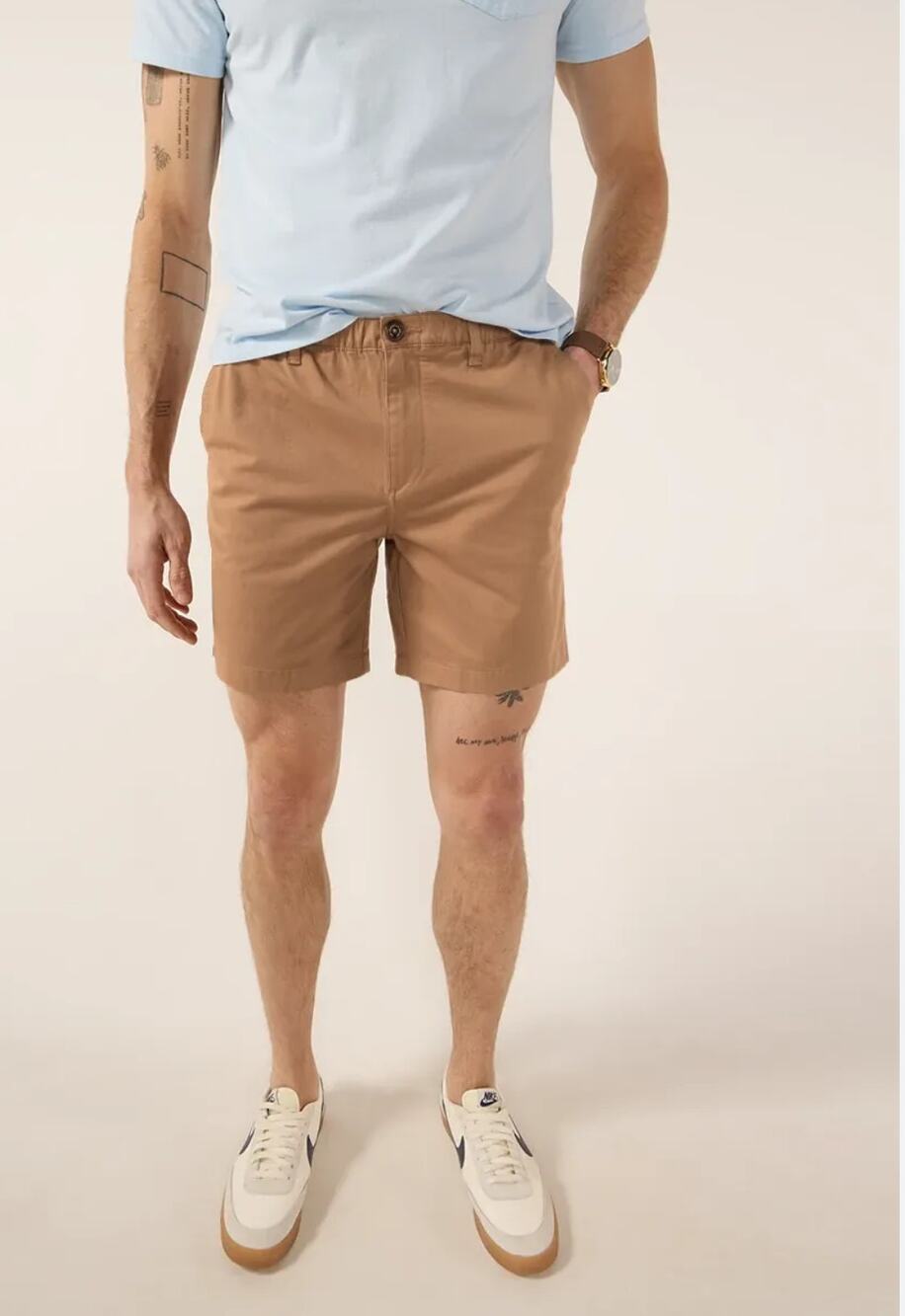 Chubbies Shorts Tan 7" inseam S